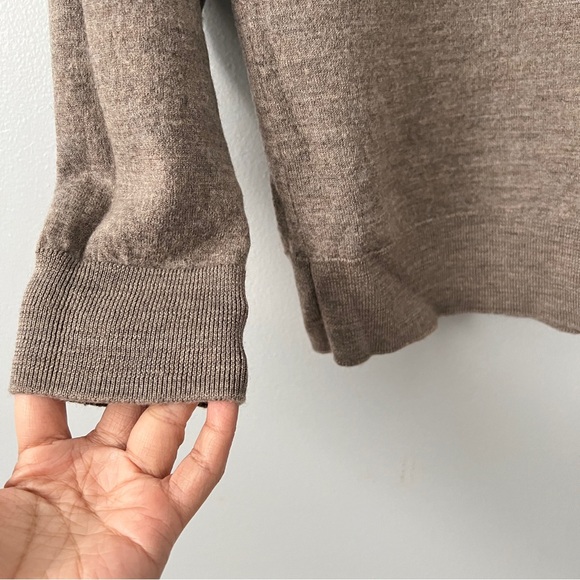 H&M HM Brown Washed Wool Knitted Pullover Longshleeve Semi-stretch  - Medium - Picture 6 of 10